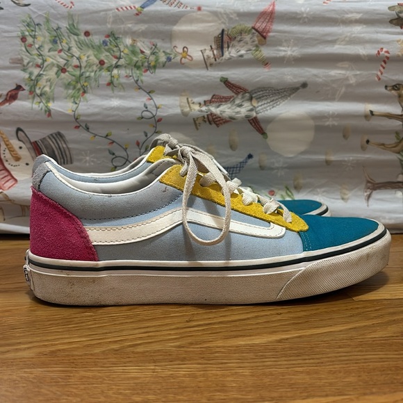 Women’s sz 8 colorblock vans sneakers - Picture 2 of 2